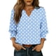 thumbnail image 3 of TaTaai Women's Fashion Spring And Summer Button Up Cardigan 3/4 Quarter Sleeve Jacket V-neck Top/shirt Gift, 3 of 6