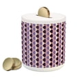 thumbnail image 1 of Abstract Piggy Bank, Vertical Wavy Lines in the Shades of Purple Curves and Colors Composition, Ceramic Coin Bank Money Box for Cash Saving, 3.6" X 3.2", Multicolor, by Ambesonne, 1 of 4