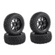 thumbnail image 3 of Juego de 4 neumáticos para coche RC, accesorios de goma, banda de rodadura todoterreno, esponja resistente al desgaste. ruedas multirradio, 3 of 8