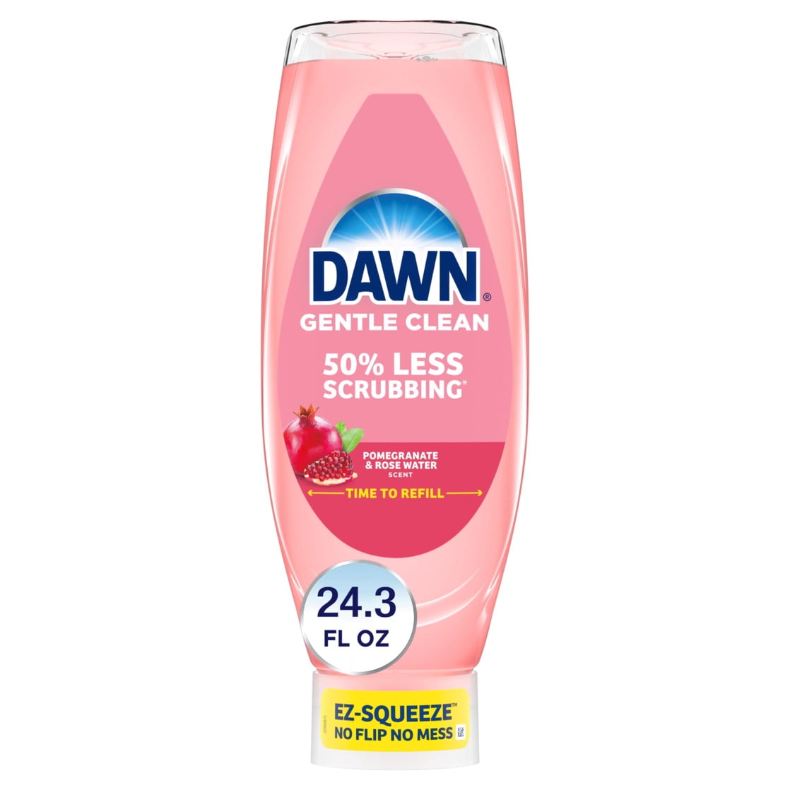 (8 pack) Dawn Gentle Clean EZ-Squeeze Dish Soap, Dishwashing Liquid, Pomegranate & Rose Water, 24.3oz