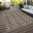 thumbnail image 6 of Addison Rugs Chantille Indoor/Outdoor Transitional Geometric Brown Washable Rectangle Rug, 5' x 7'6", 6 of 6