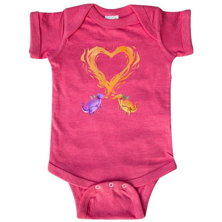 

Inktastic Fire Heart Dragons Gift Baby Boy or Baby Girl Bodysuit
