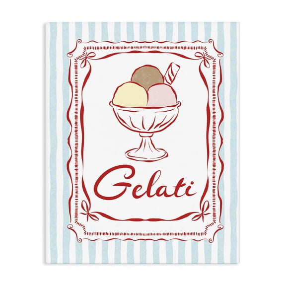 Stupell Industries Traditional Italian Summer Gelati Canvas Art, 16 x 20, by Miriam Wood