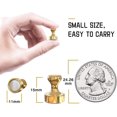 thumbnail image 2 of Pack of 12 Metal Magnets - 12 x 16 mm - Ideal for Fridge, Notice Board, DIY - Gold, 2 of 5