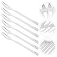 thumbnail image 2 of 6pcs Pickle Fork Dessert Fork Stainless Steel Fork Fruit Pick Kitchen Utensil, 2 of 7
