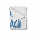 thumbnail image 2 of Saying Soft Flannel Fleece Throw Blanket, Typography Doodle Eat Beach Sleep Repeat Motive Message, Cozy Plush for Indoor and Outdoor Use, 50" x 70", White Multicolor, by Ambesonne, 2 of 6