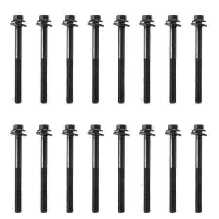 LOUVEROLA 16 PCs Engine Cylinder Head Bolt Set for 11-17 Chrysler Dodge Jeep Ram Volkswagen 3.2L 3.6L ES72467