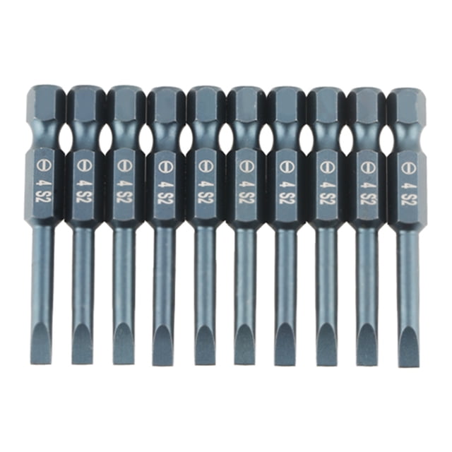 Oubit Screwdrivers Bit,10pcs 1/4inch Hex Shank Slotted Screwdrivers Bit Slotted Screwdrivers Unparalleled Experience