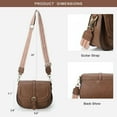 thumbnail image 4 of Kwuty Crossbody Bags for Women,Small Saddle Purse and Boho Cross Body Handbags,Vegan Leather, 4 of 7