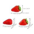 thumbnail image 2 of FOMIYES 12Ud Artificiales Pequeñas De Fresa Roja Para, 2 of 8