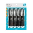 thumbnail image 4 of Pen+Gear Retractable Gel Ink Pens,  Medium point, 0.7mm, Black Ink, 12 Count, 4 of 9