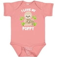 thumbnail image 3 of Inktastic Cute Sloth I Love My Poppy with Green Leaves Boys or Girls Baby Bodysuit, 3 of 5
