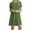Green, variant on Aloohaidyvio Plus Size Tops,Womens Dresses Casual Short Sleeve Solid Ladies Loose Mini Dress