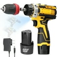 thumbnail image 1 of 12 V 2in1 Litio de Litio Destornillador Eléctrico Herramienta Eléctrica Multifuncio Motor Cepillado Joder ProncTico para Electrodomiscicos Instalació de Muebles Electónica, 1 of 7