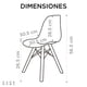 thumbnail image 3 of Set de 2 sillas Infantiles Baby Gaon Diseño Eames para Etapa preescolar Verde GN-KEC01, 3 of 8
