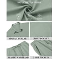 thumbnail image 5 of COOFANDY Men' 2 Piece Summer Outfits Short Sleeve Casual Beach Button Down Shirts and Shorts Vacation Cotton Sets, 5 of 6