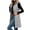 04-Gray, variant on Yutgune Women's Long Hooded Puffer Vest Zip Up Sleeveless Quilted Jacket with Zipper Pockets