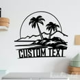 thumbnail image 5 of Handmadetneonsign Palm Tree Beach Sunset Name Metal Wall LED Light, Beach Summer Palm Tree Metal, 5 of 5