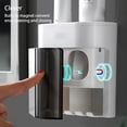 thumbnail image 2 of Billuyoard Exprimidor de de ABS, resistente al agua, a prueba de polvo, montado en la pared, dispensador de silicona a prueba de humedad, soporte Juegos de accesorios de baño, 2 of 6