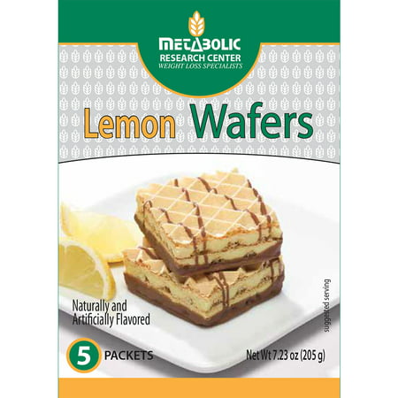 Metabolic Research Center Lemon Protein Wafers, 5