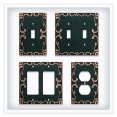thumbnail image 4 of Franklin Brass W35079-VBC-C Classic Lace Triple Decorator Wall Plate/Switch Plate/Cover with Copper Highlights, Bronze, 4 of 4