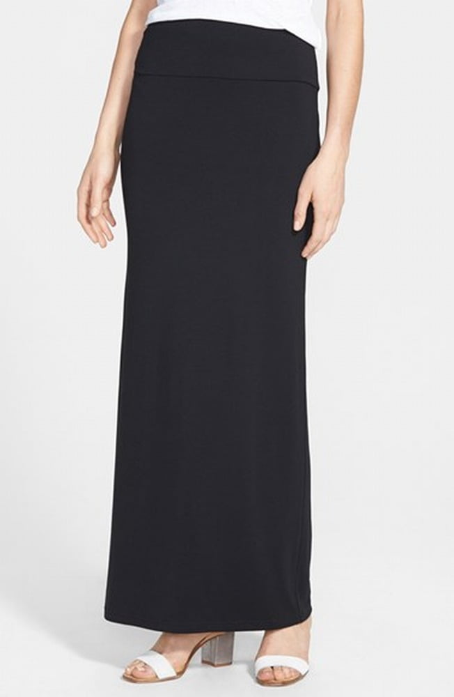 black maxi skirt walmart