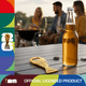 thumbnail image 5 of Destapador Magnético Tipo Trofeo Copa Mundial De La FIFA 2026 Dorado De Aluminio Con Imán Coleccionable, 5 of 5