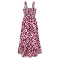 thumbnail image 3 of Vestido de verano UOFOCO con diseños pintados de colores y tirantes finos, 3 of 5