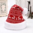 thumbnail image 1 of Gorro de Navidad de punto de ciervo de copo de nieve personalizado para adultos, sombrero de invierno, Decoración, regalo de fiesta, nuevo, 1 of 4