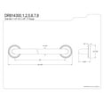 thumbnail image 2 of Kingston Brass DR814307 Laurel 30" Grab Bar, 1-1/4" Diameter, Brushed Brass, 2 of 2