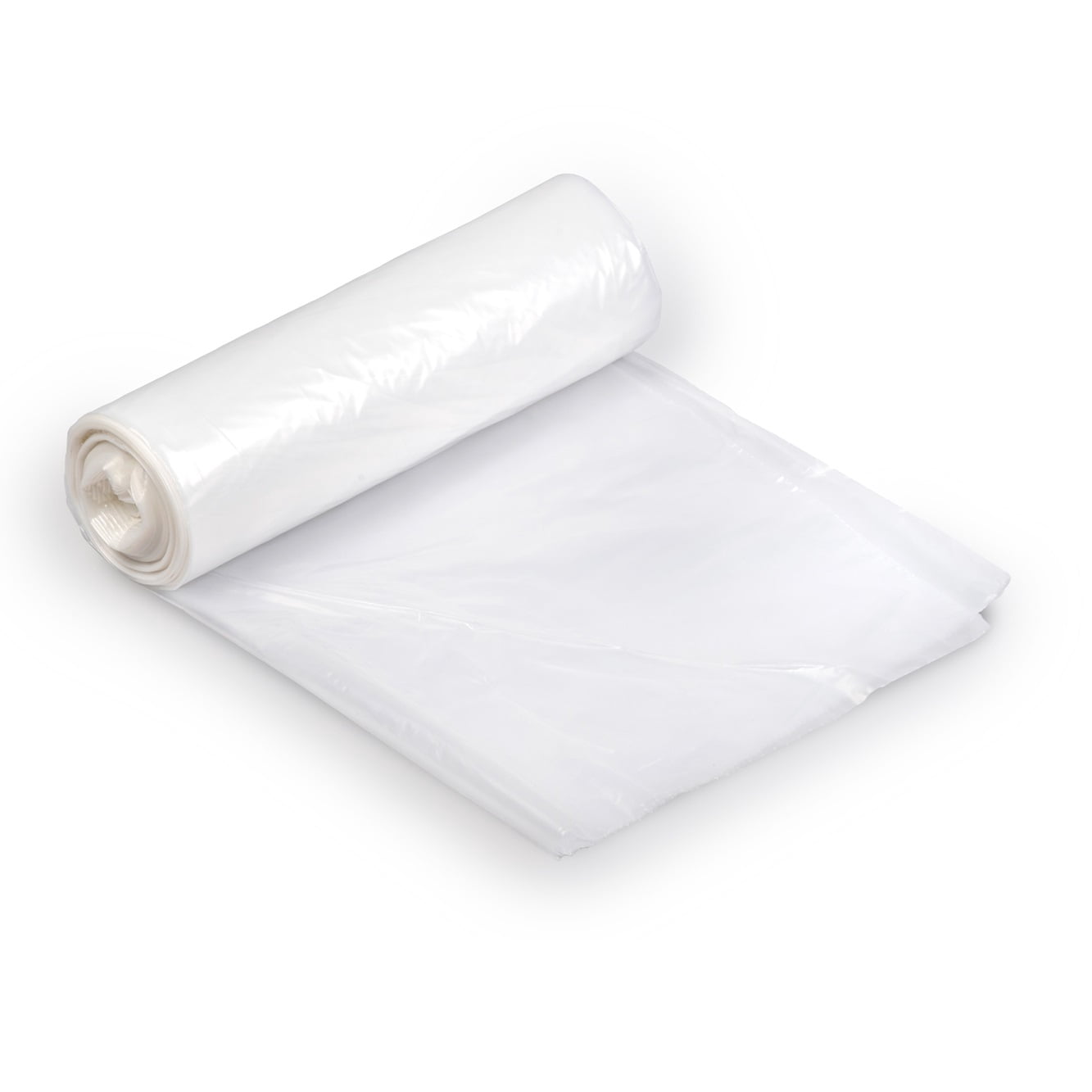 Colonial Bag 15-Gallon Clear Coreless Trash Bags, 1000 Count