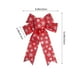 thumbnail image 3 of Adorno Navideño de Lazo con Forma de Cebolla | 2 Lazos Rojos de Estrella de Nailon y Elastano | Tamaño: 33 X 23 Cm | Accesorio Decorativo para Fiestas Navideñas, 3 of 6