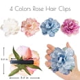 thumbnail image 2 of 6PCS Flower Hair Claw Clips Cute Hair Clips Hawaiian Plumeria FLower Claw clip Flower Clips for Thick Thin Hair Large Flower Hair Claw Clips for Women Non Slip Strong Hold Hair Catch Clamp Barrettes, 2 of 4