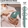 thumbnail image 3 of Shockproof Designed for iPhone 12 Mini Case, Liquid Silicone Phone Case with [Soft Anti-Scratch Microfiber Lining] Drop Protection for iPhone 12 Mini-5.4 inch Slim Thin Cover, Pine Green, 3 of 16