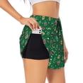 thumbnail image 2 of Disketp Milk Tea Print Women's Shorts Workout Shorts for Athletic Gym Running Shorts with Phone Pockets XX-Large, 2 of 8