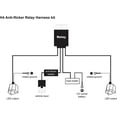 thumbnail image 2 of Alla Lighting H4 9003 Hi/Low Relay Wiring Harness With High Heat Ceramic Plugs for Fixing High Low Beam LED Flicking Error Code, 2 of 3