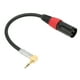 thumbnail image 1 of Cable TRS Macho a XLR Macho de 35 Mm 1/8 Pulgadas Cable de Micrófono Estéreo TRS a XLR en ángulo Recto de 90 Grados para MP3 DVD Reproductores de CD TV Amplificadores, 1 of 8