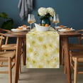 thumbnail image 2 of Yellow Flowers Table Runner - 90 Inch Long, Kitchen Dining Table Runner Dresser Scarves, Rustic Floral Leaves Garden Country Farmhouse Decor for Coffee Tables Wedding Party Banquet, 2 of 8