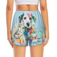 thumbnail image 2 of Lsque A Funny Little Dalmatian Puppy Printed Women's Running Shorts with Liner Pockets,Elastic Quick Dry Workout Athletic Gym Yoga Shorts,Womens High Waist Shorts-XX-Large, 2 of 9