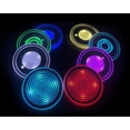thumbnail image 4 of LINLIN LED Coaster, 2 Pcs LED Car Coasters LED Light Up Car Coasters with 7 Colors Luminescent Light Cup Pad, USB Charging Cup Mat, 4 of 5