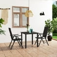 thumbnail image 1 of vidaXL 3 Piece Garden Dining Set Black, 1 of 5