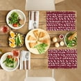 thumbnail image 4 of Merry Christmas Placemat Deco for Coffee Table Table Restaurant Simple Shapes Entryway Door Mat 6Pcs 17.7x13in Washable Fade-Resistant Entryway Doormats, 4 of 5