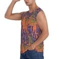 thumbnail image 3 of Picia Lavender Flowers mens Cotton Tank Undershirts , Moisture-wicking Ribbed Tanks, Lightweight Cotton Tank Undershirts-3X-Large, 3 of 8