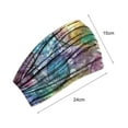 thumbnail image 3 of Zhaomeidaxi Headbands Yoga Wide Knot Hair Bands Sweat Printed Headwraps Elastic Turban Headscarfs Multicolor Headwear Outdoor Hair Accessories for Women and Girls, 3 of 8
