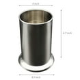 thumbnail image 2 of 2X Stainless Steel Straw Holder  Counter-Top Straw Dispenser  Cutlery Organizer  Spoons Forks Chopsticks Storage, 2 of 8