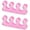 Pink, variant on Limei Universal Toe Separators High Temperature Resistant for Home Relieve Pain
