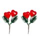 thumbnail image 1 of Specollect 1 Pcs Valentine's Day Heart Gift Box Decor, Artificial Floral Arrangement for Home Party Vase, Plastic Velvet Craft, Romantic Decoration, 1 of 9