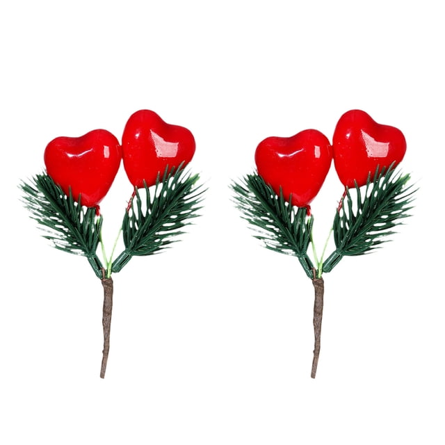 Specollect 1 Pcs Valentine's Day Heart Gift Box Decor, Artificial Floral Arrangement for Home Party Vase, Plastic Velvet Craft, Romantic Decoration