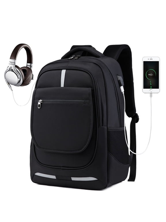USB Charging Business Backpack,Black
