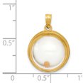 thumbnail image 2 of 14k Yellow Gold Mustard Seed Matthew 17 On Reverse Necklace Pendant Charm Religious Faith Hope Charity, 2 of 6